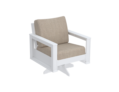 Modern Outdoor Swivel Arm Chair