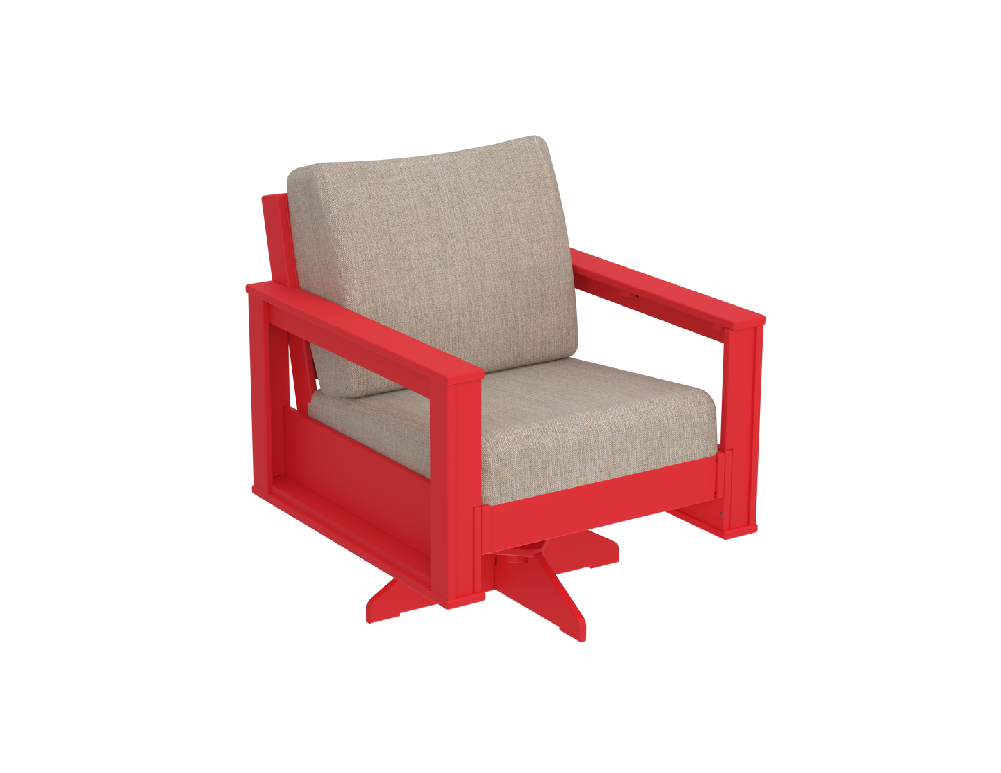 Modern Outdoor Swivel Arm Chair