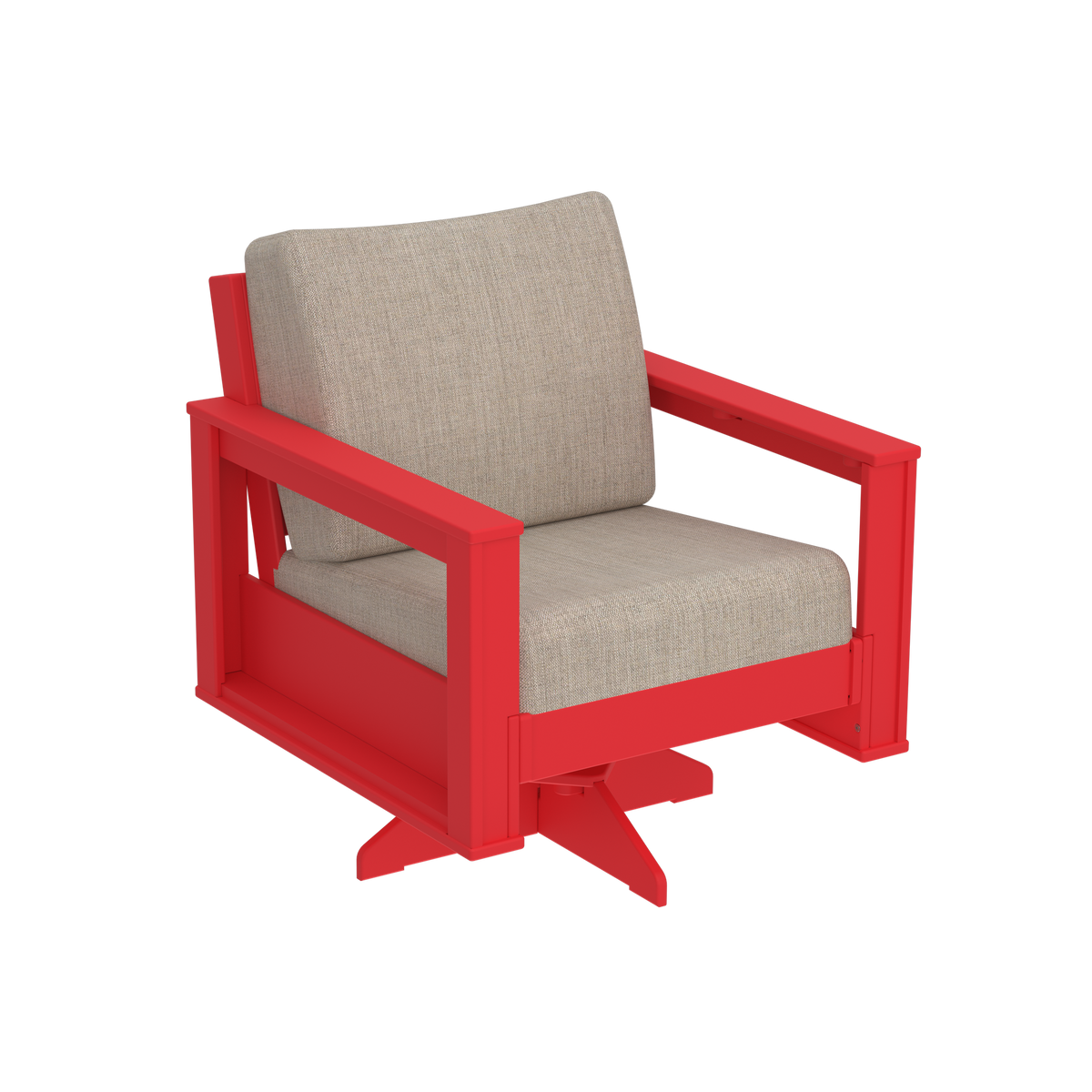 Modern Outdoor Swivel Arm Chair