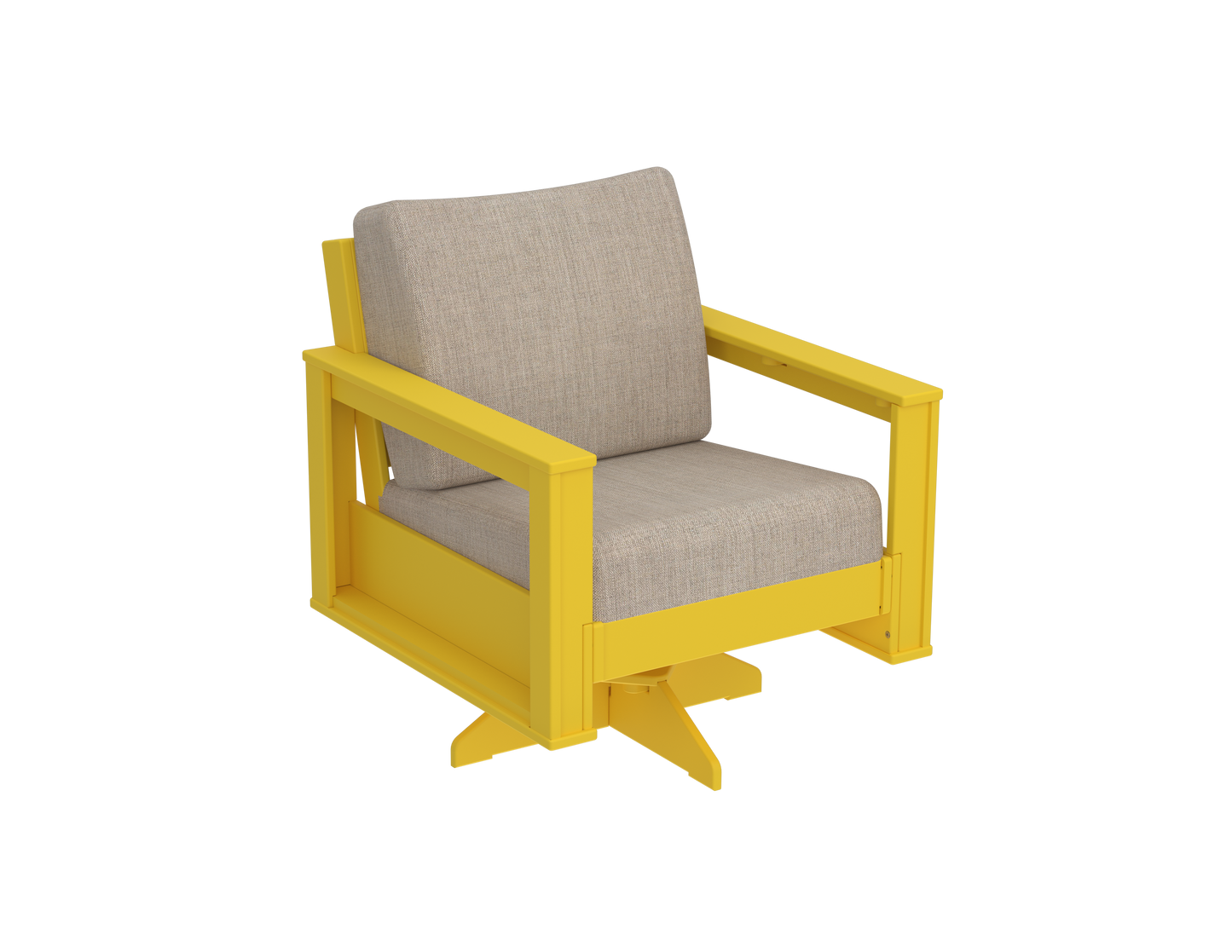 Modern Outdoor Swivel Arm Chair