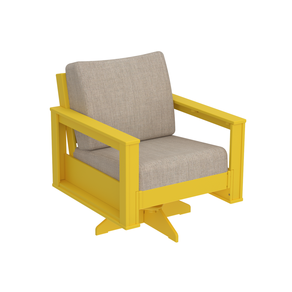 Modern Outdoor Swivel Arm Chair