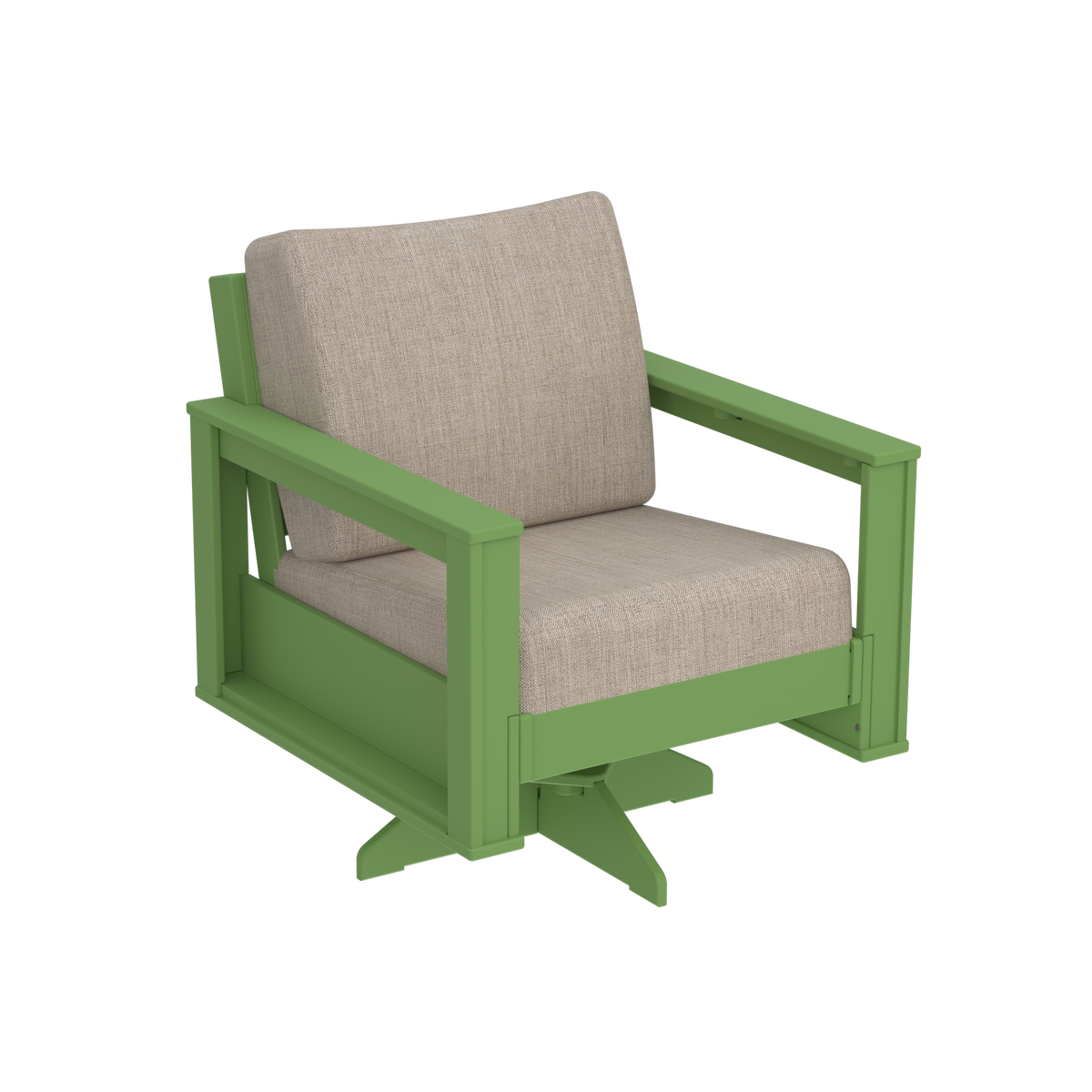 Modern Outdoor Swivel Arm Chair