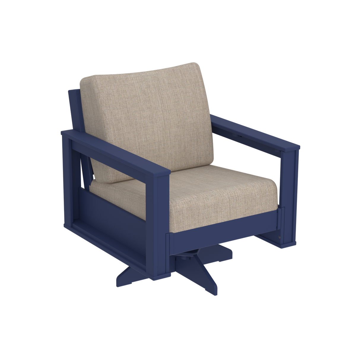 Modern Outdoor Swivel Arm Chair