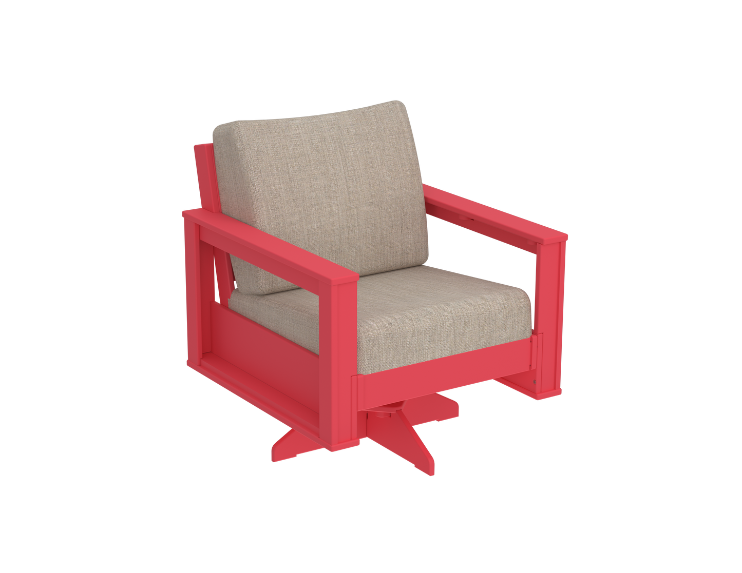 Modern Outdoor Swivel Arm Chair
