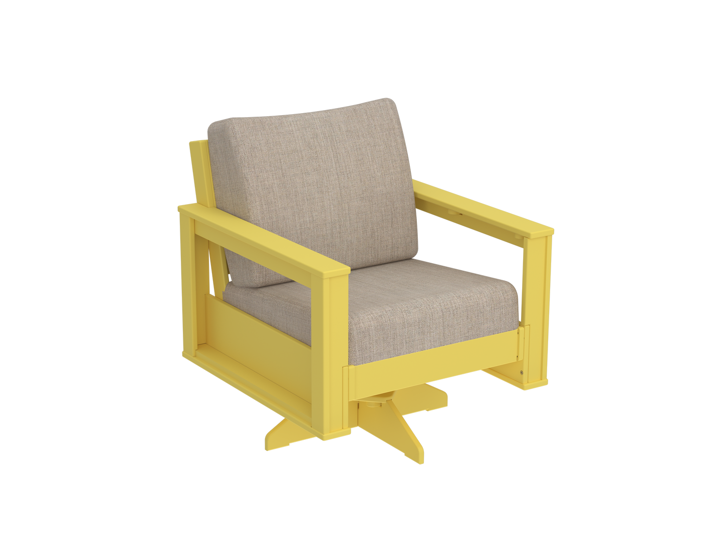 Modern Outdoor Swivel Arm Chair