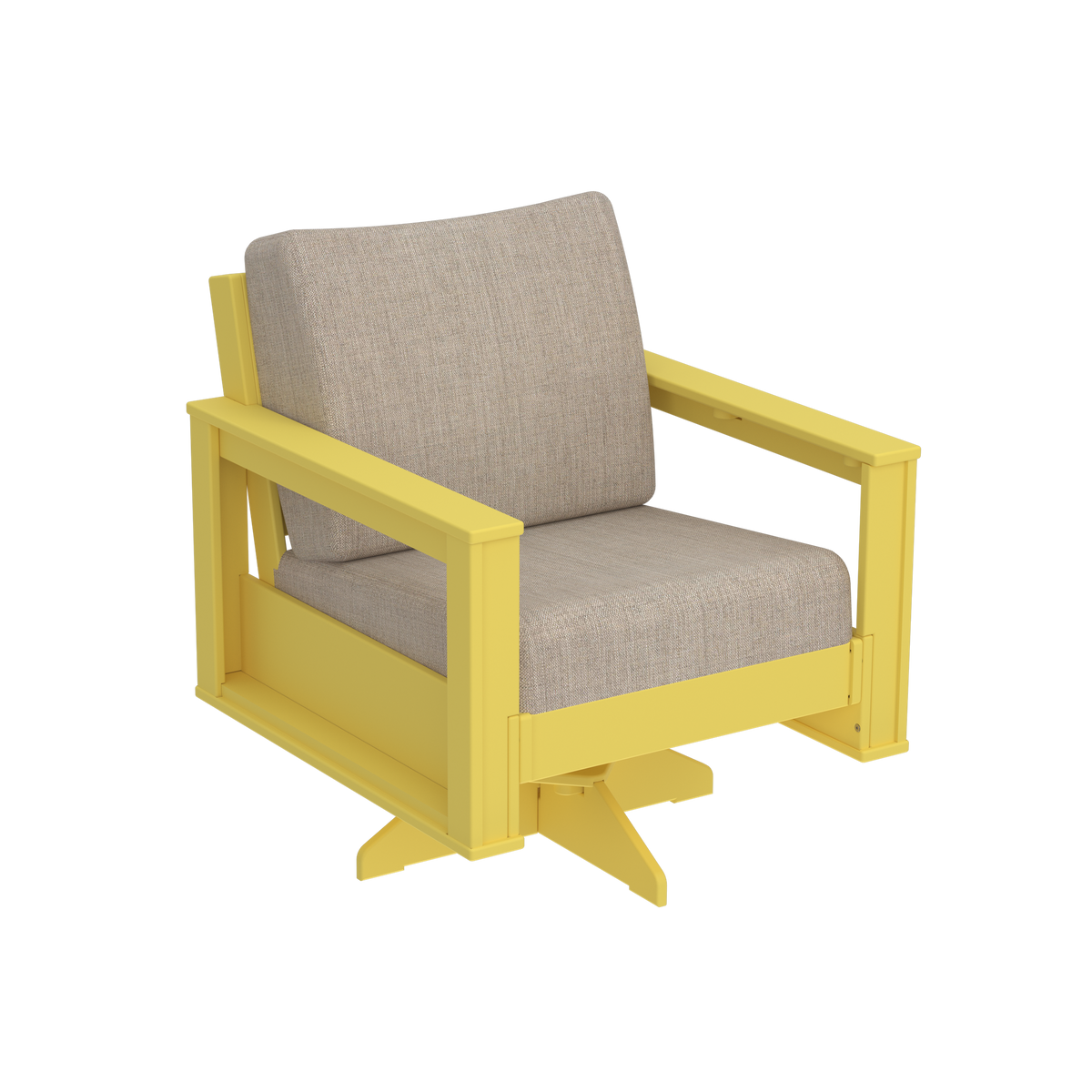 Modern Outdoor Swivel Arm Chair