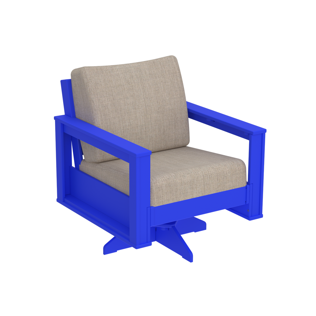 Modern Outdoor Swivel Arm Chair