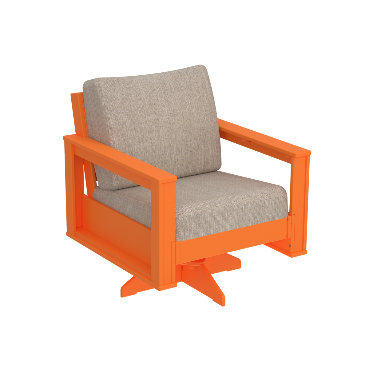 Modern Outdoor Swivel Arm Chair