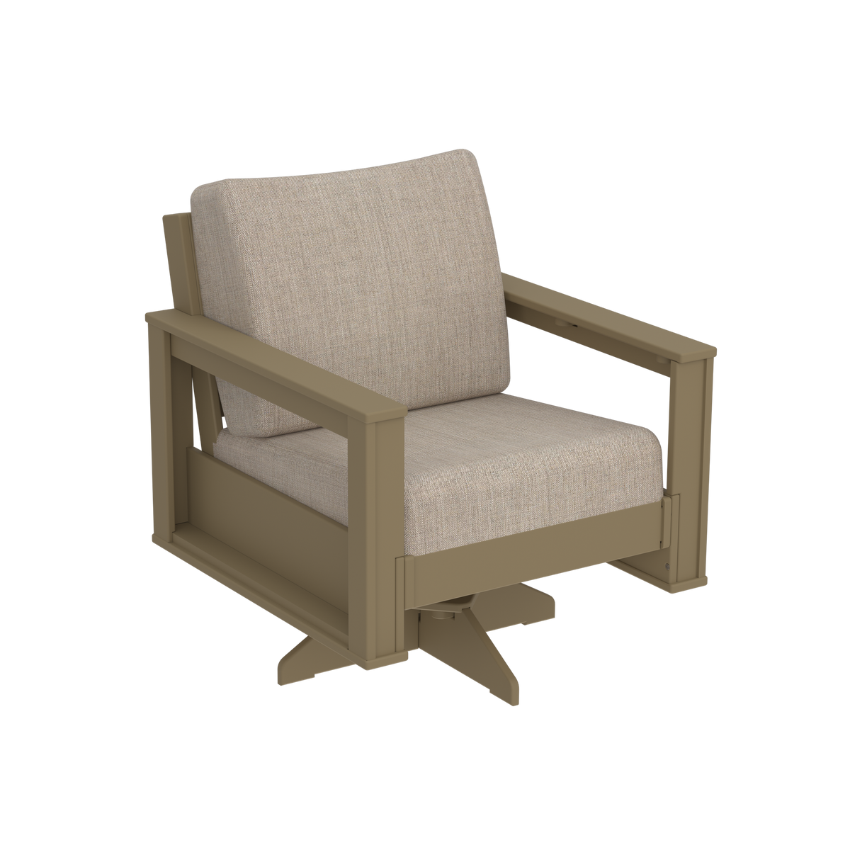 Modern Outdoor Swivel Arm Chair