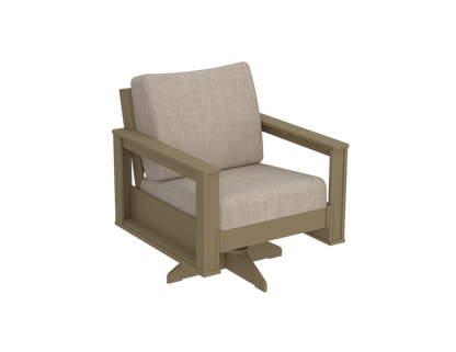 Modern Outdoor Swivel Arm Chair