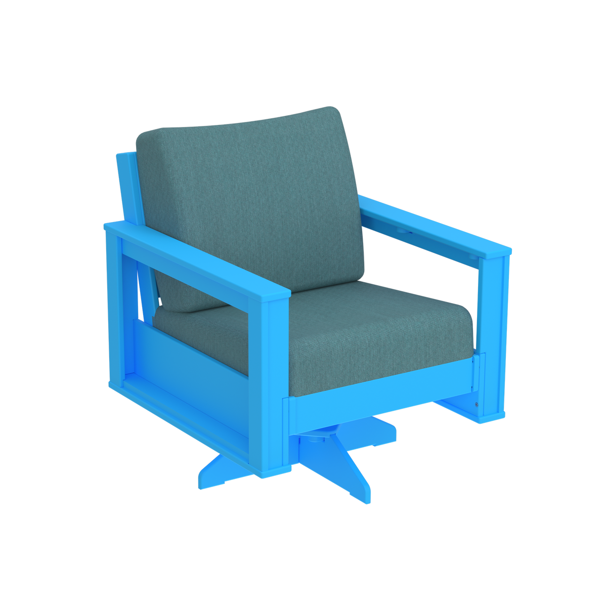 Modern Outdoor Swivel Arm Chair
