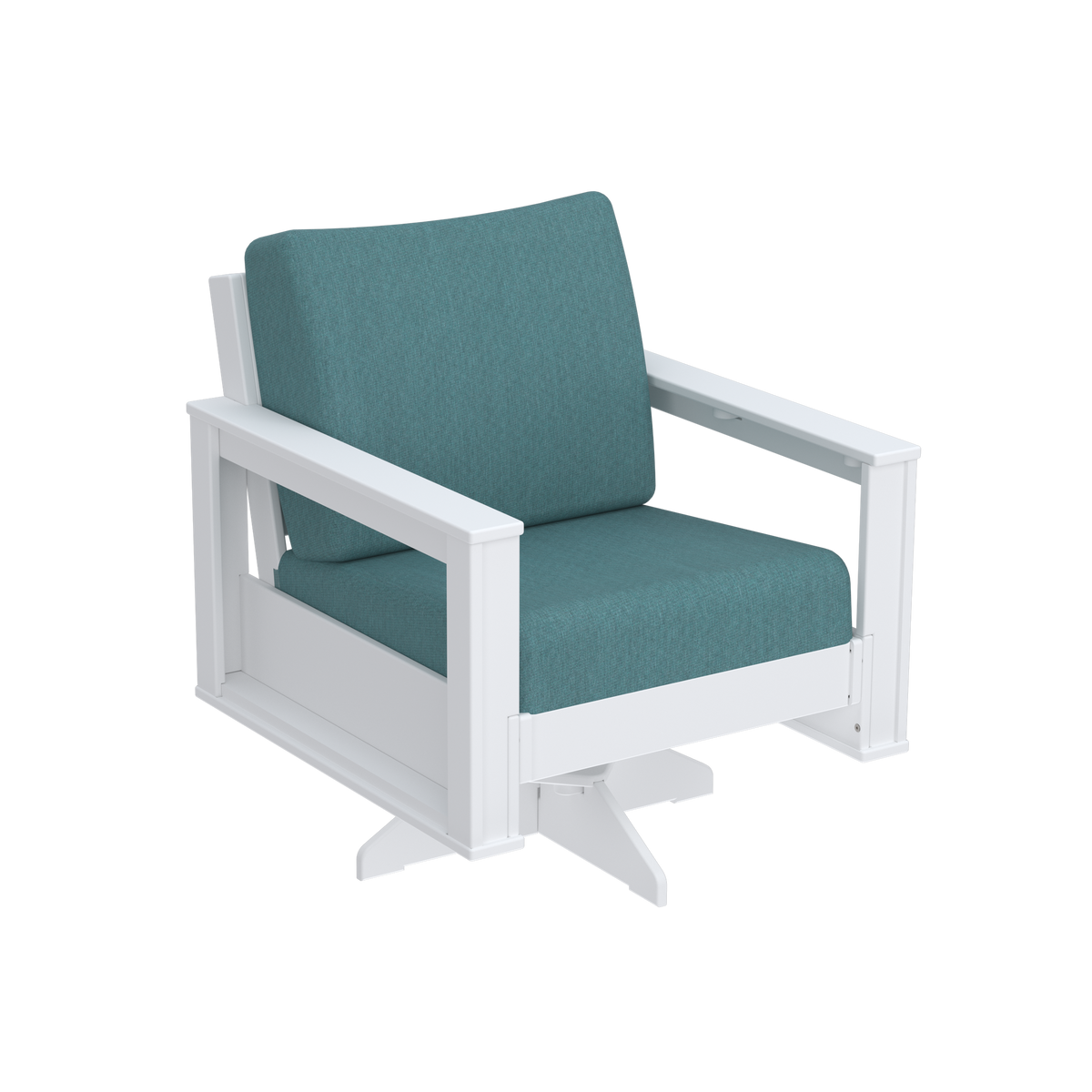 Modern Outdoor Swivel Arm Chair