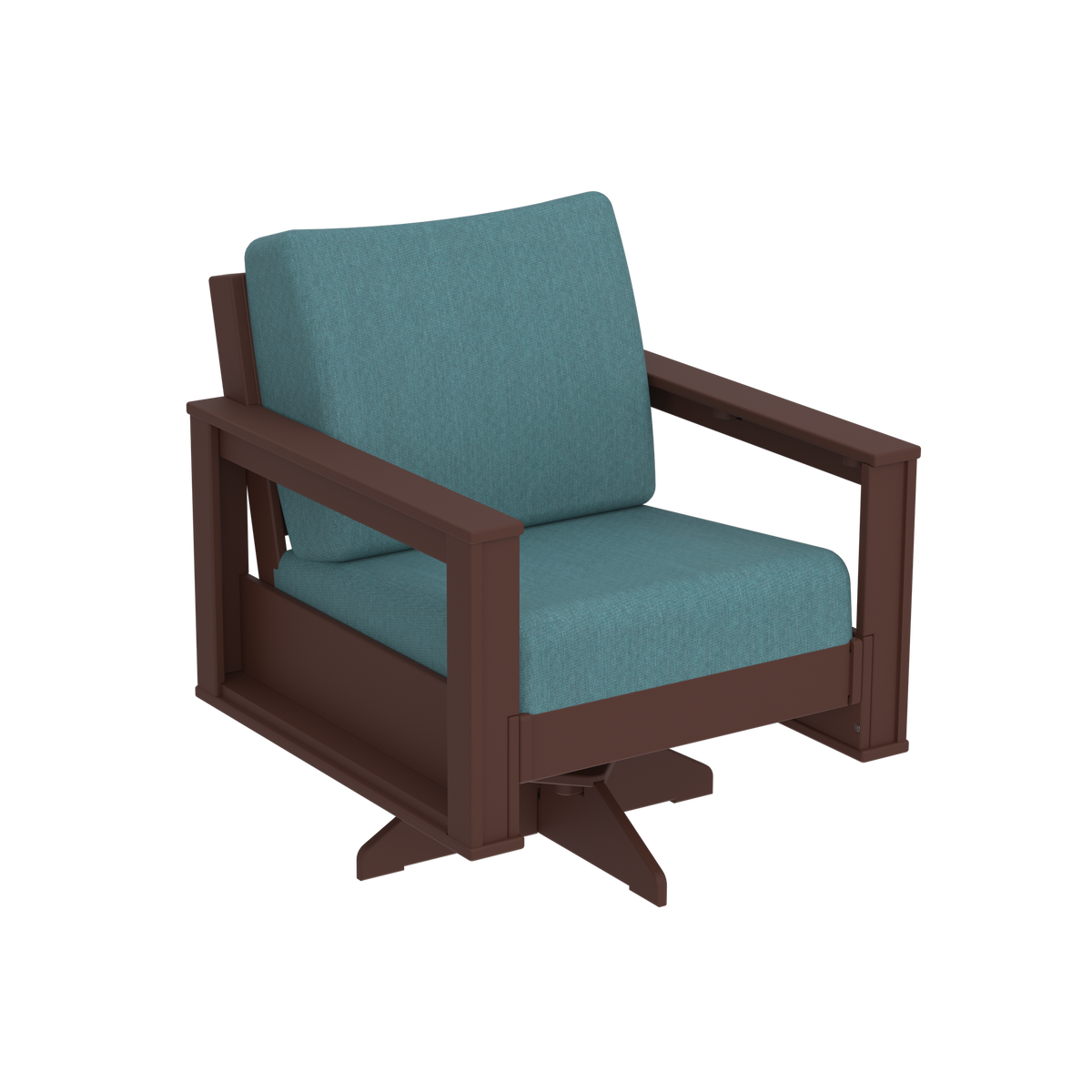 Modern Outdoor Swivel Arm Chair