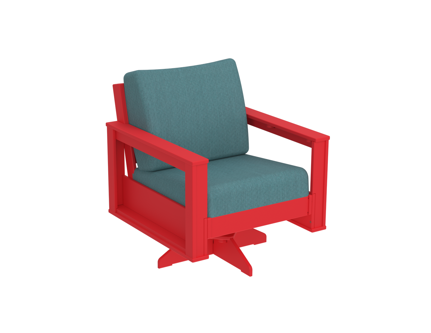Modern Outdoor Swivel Arm Chair