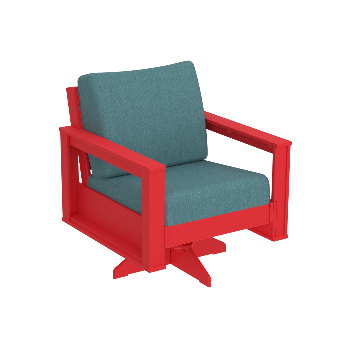 Modern Outdoor Swivel Arm Chair
