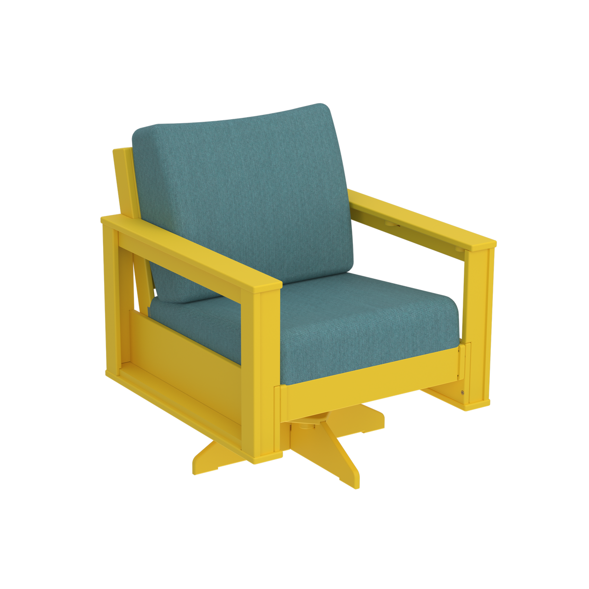 Modern Outdoor Swivel Arm Chair
