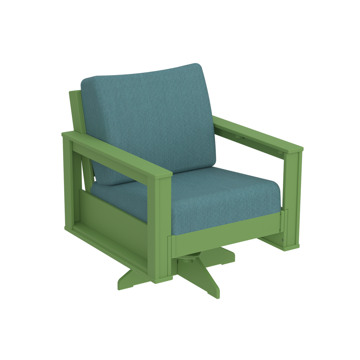 Modern Outdoor Swivel Arm Chair