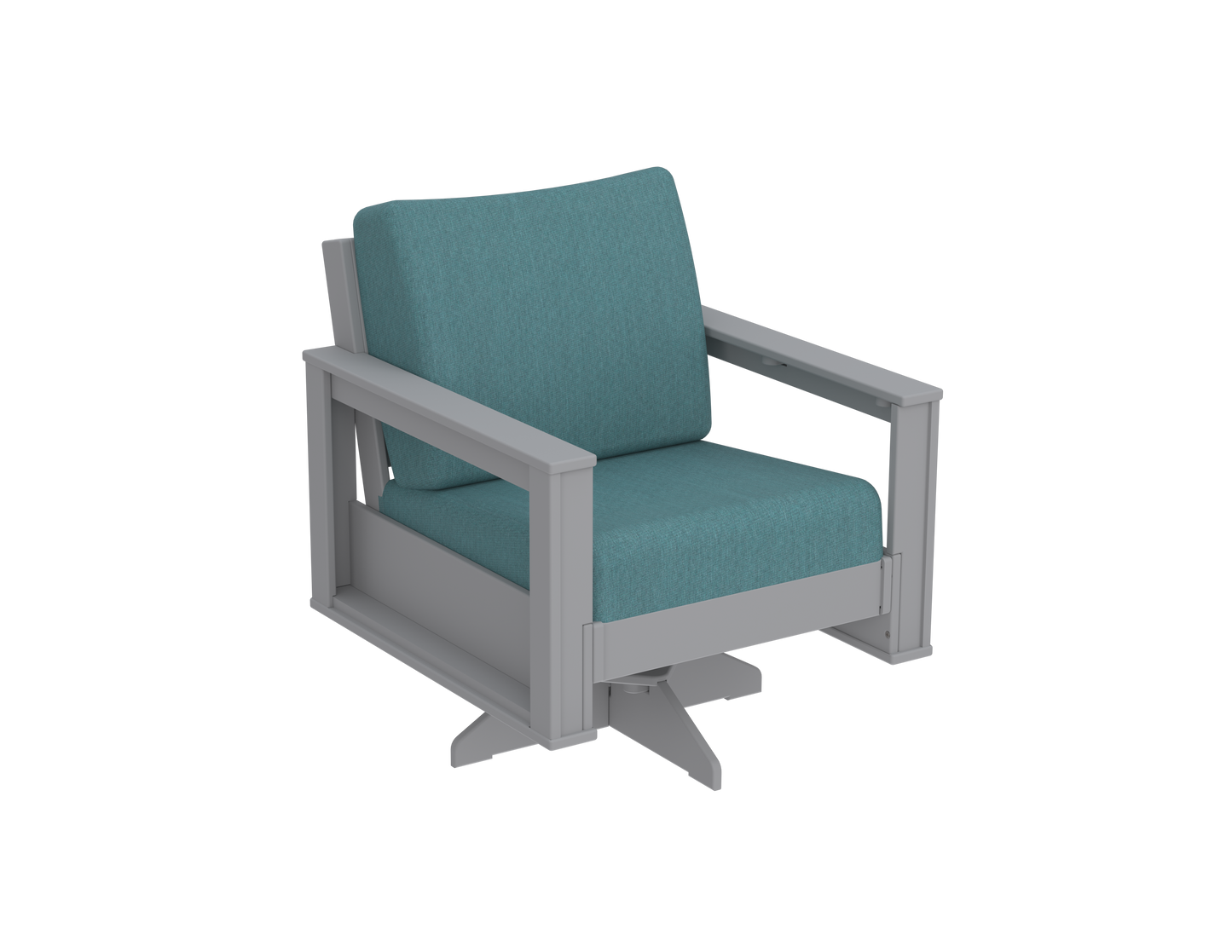 Modern Outdoor Swivel Arm Chair