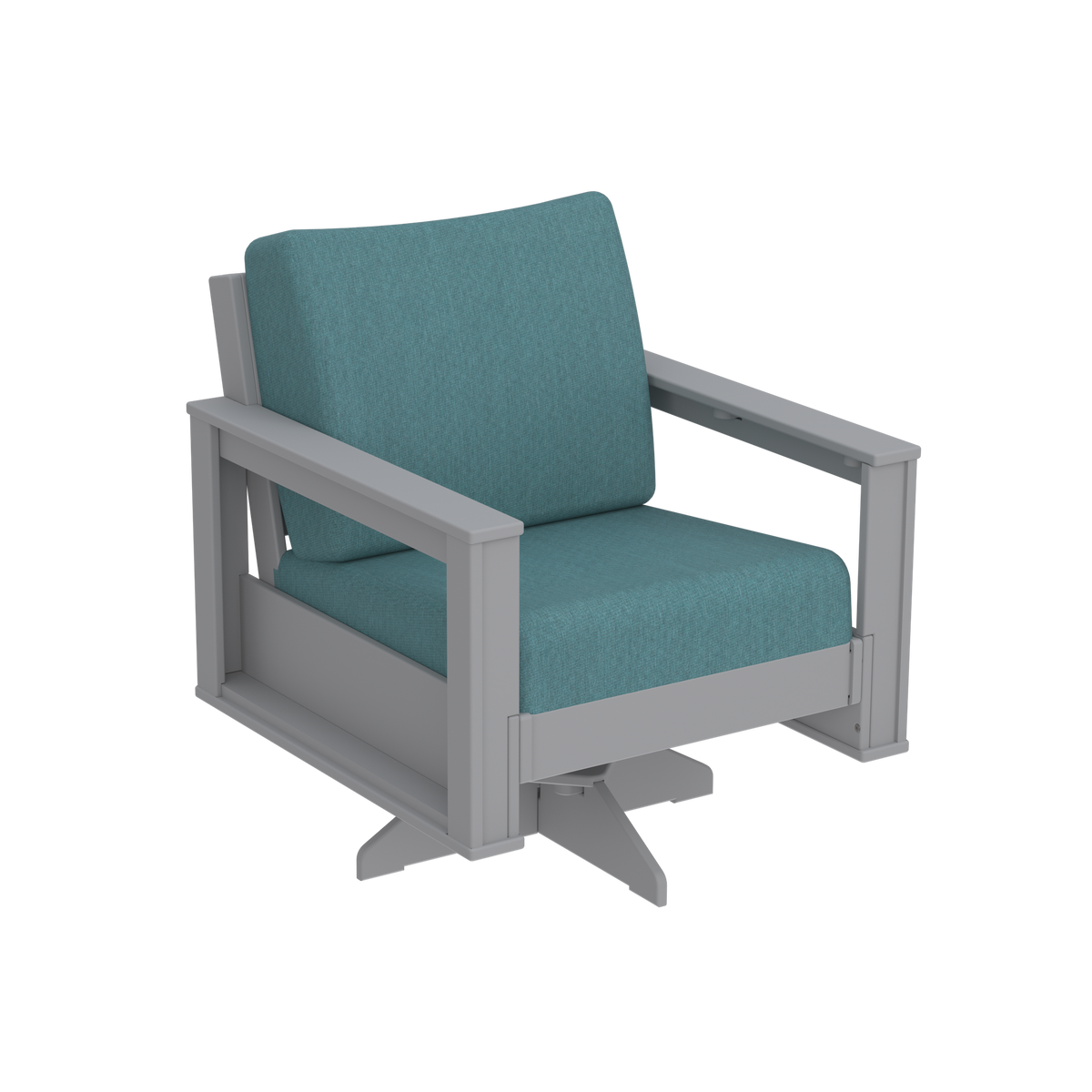 Modern Outdoor Swivel Arm Chair