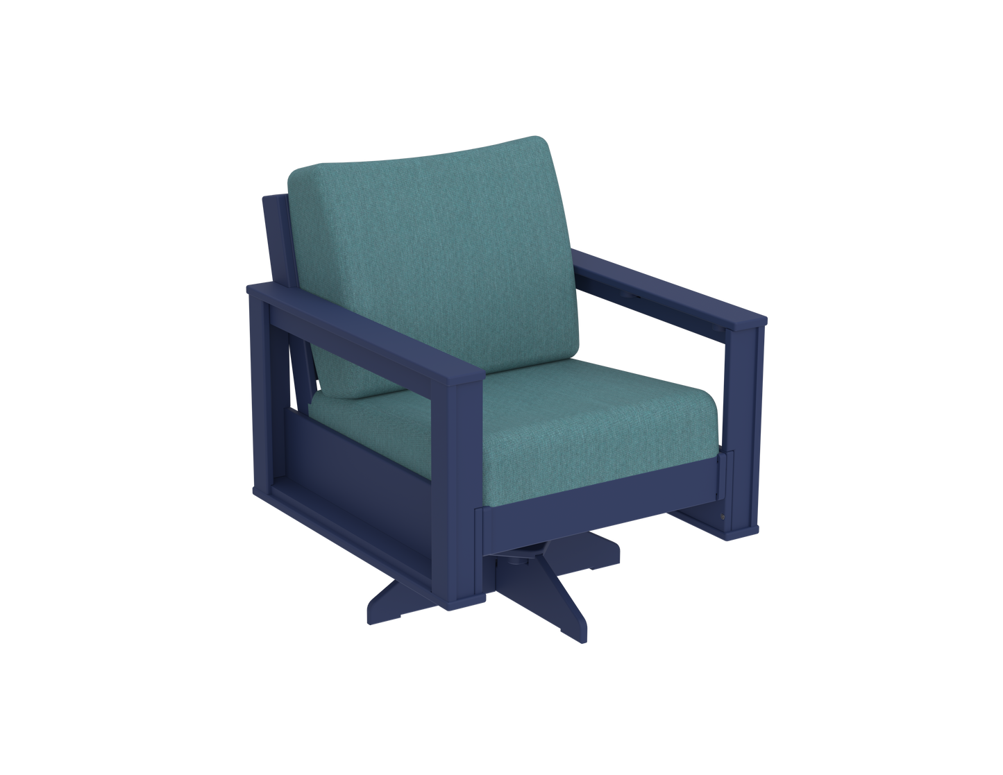 Modern Outdoor Swivel Arm Chair