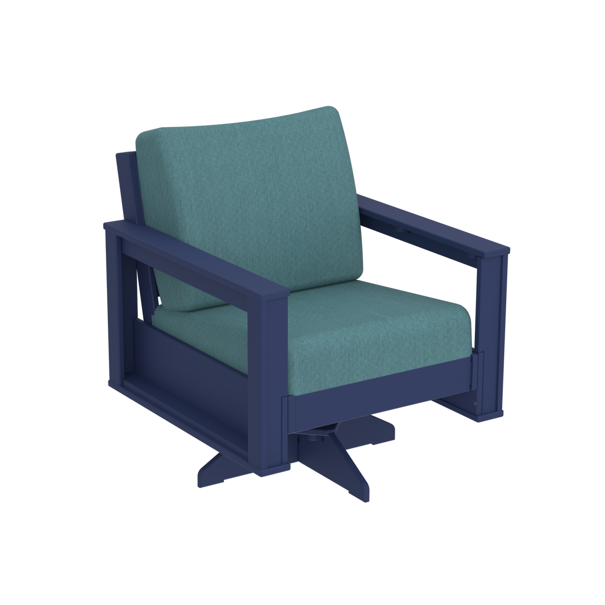 Modern Outdoor Swivel Arm Chair