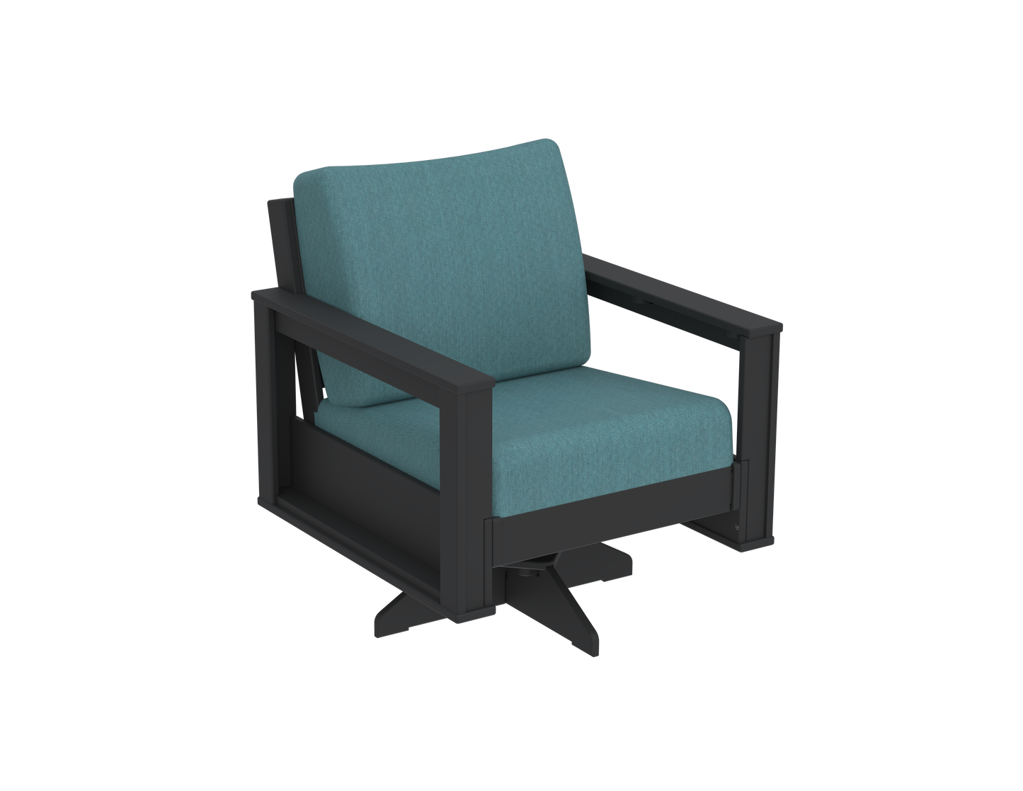 Modern Outdoor Swivel Arm Chair