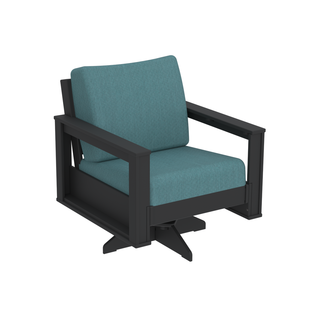 Modern Outdoor Swivel Arm Chair
