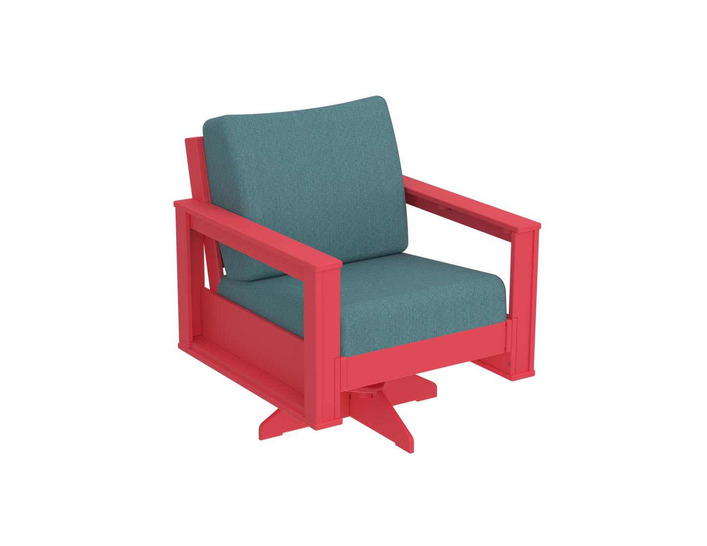 Modern Outdoor Swivel Arm Chair