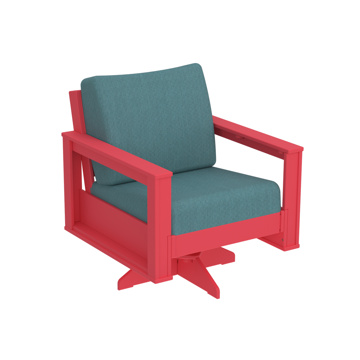 Modern Outdoor Swivel Arm Chair
