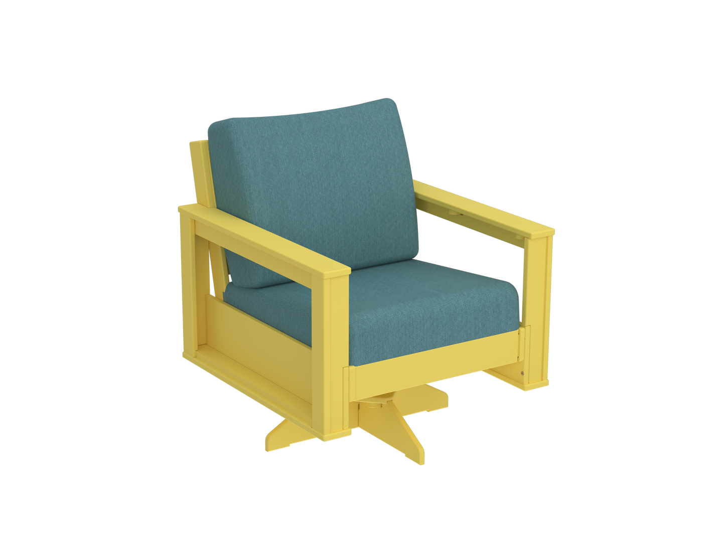 Modern Outdoor Swivel Arm Chair