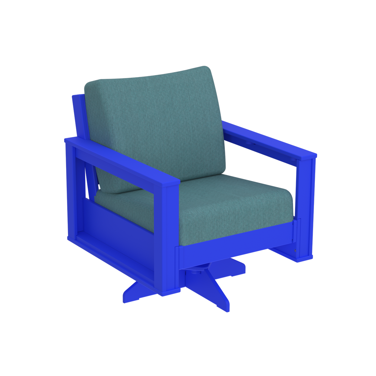 Modern Outdoor Swivel Arm Chair