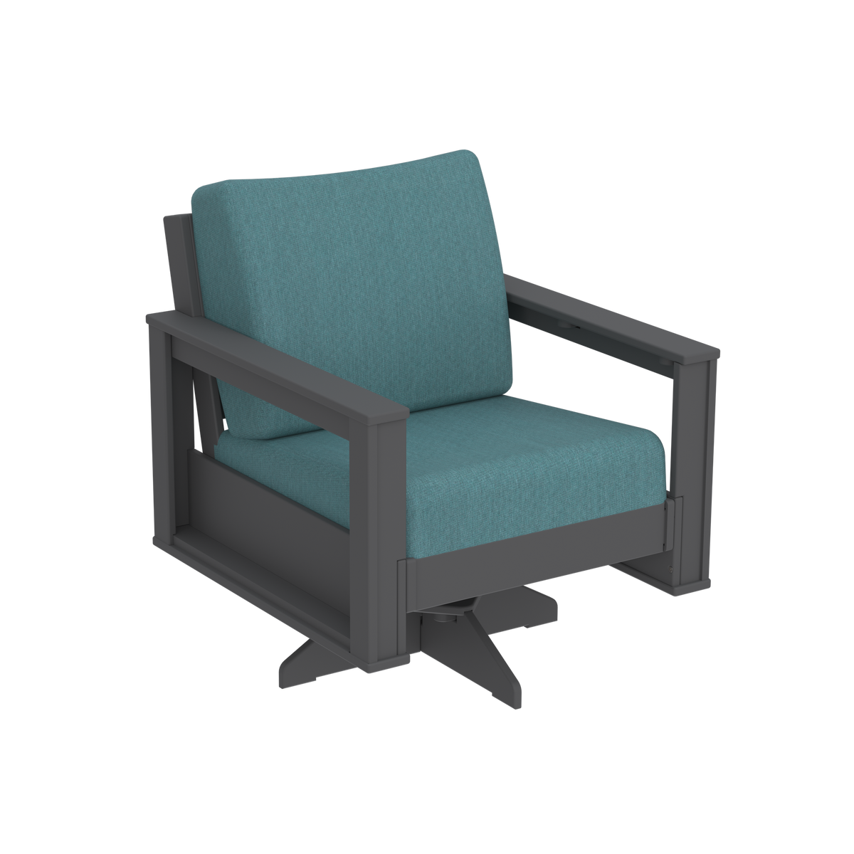 Modern Outdoor Swivel Arm Chair