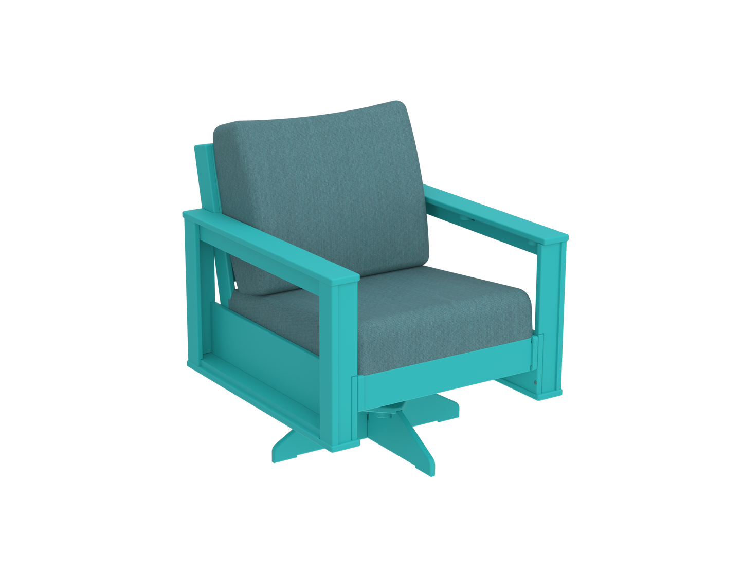 Modern Outdoor Swivel Arm Chair