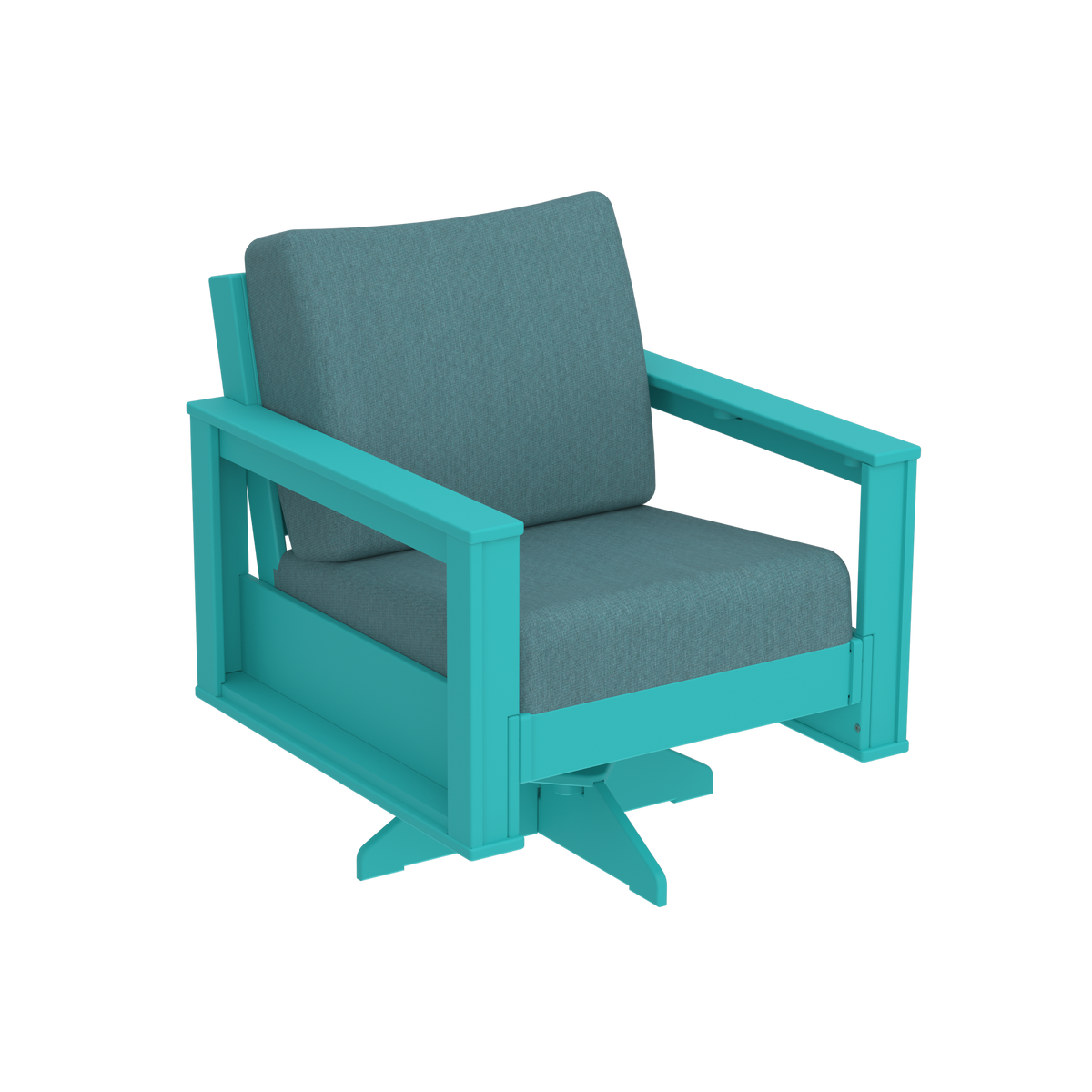 Modern Outdoor Swivel Arm Chair