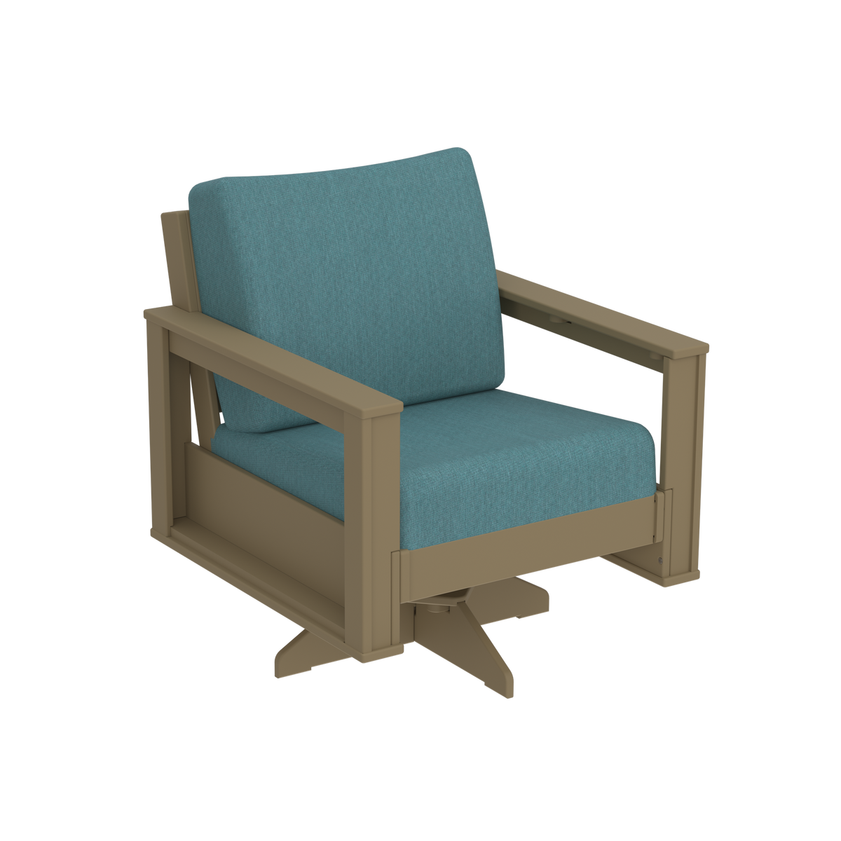 Modern Outdoor Swivel Arm Chair