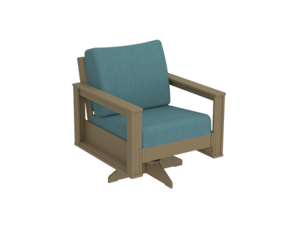 Modern Outdoor Swivel Arm Chair