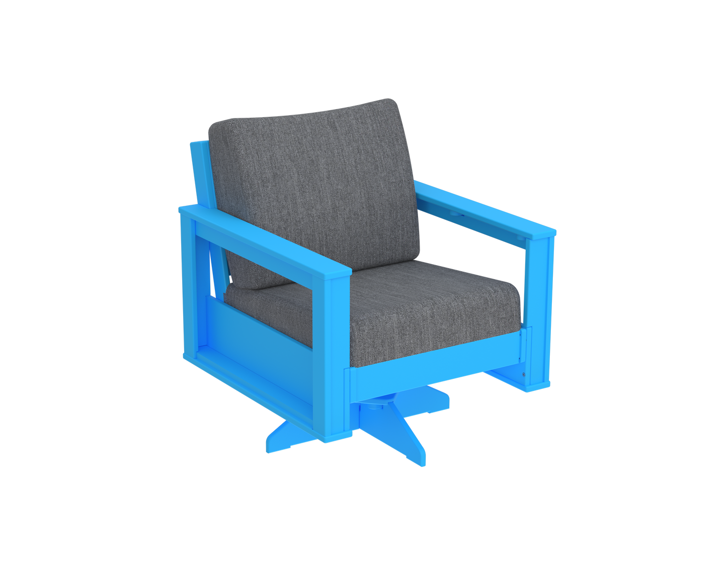Modern Outdoor Swivel Arm Chair