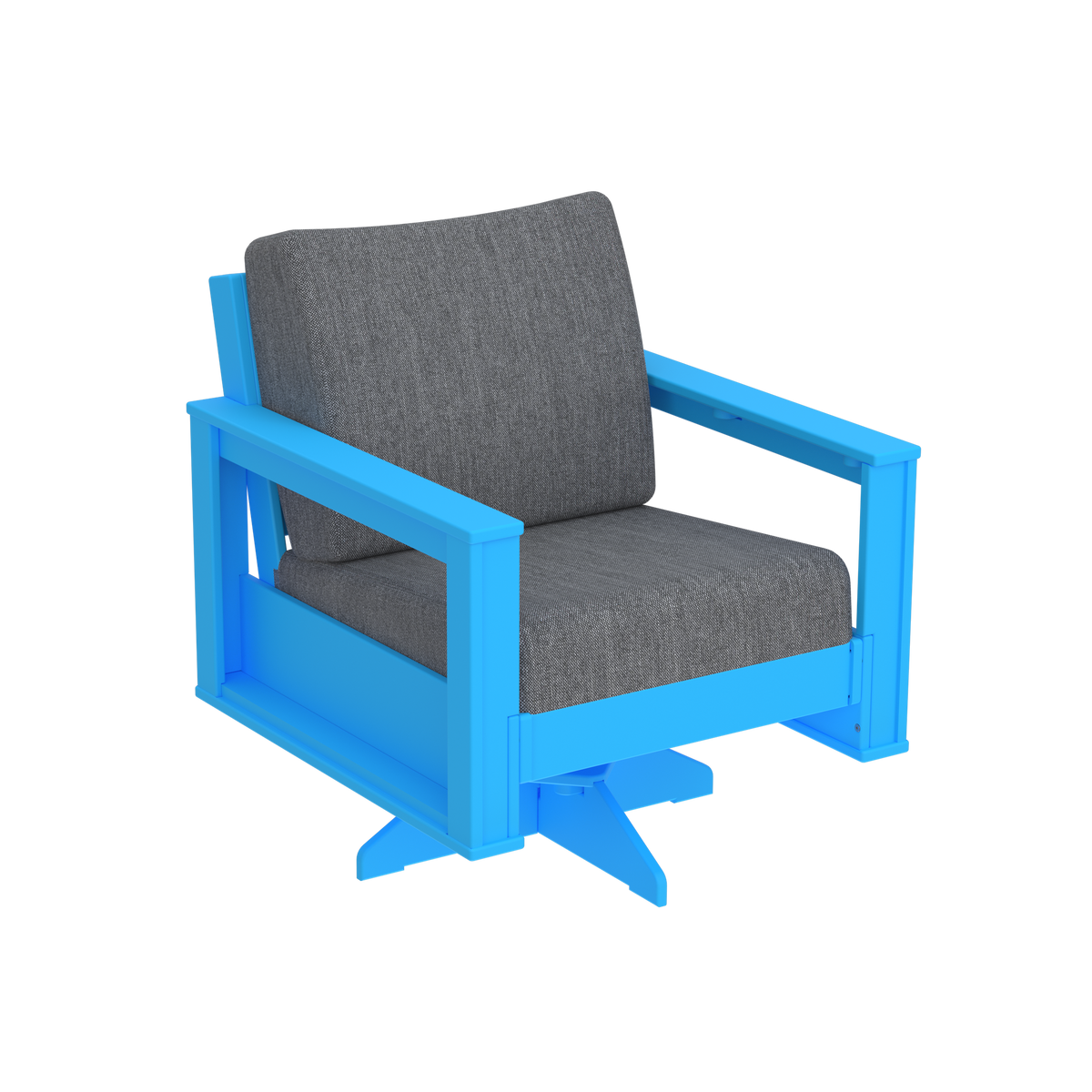 Modern Outdoor Swivel Arm Chair
