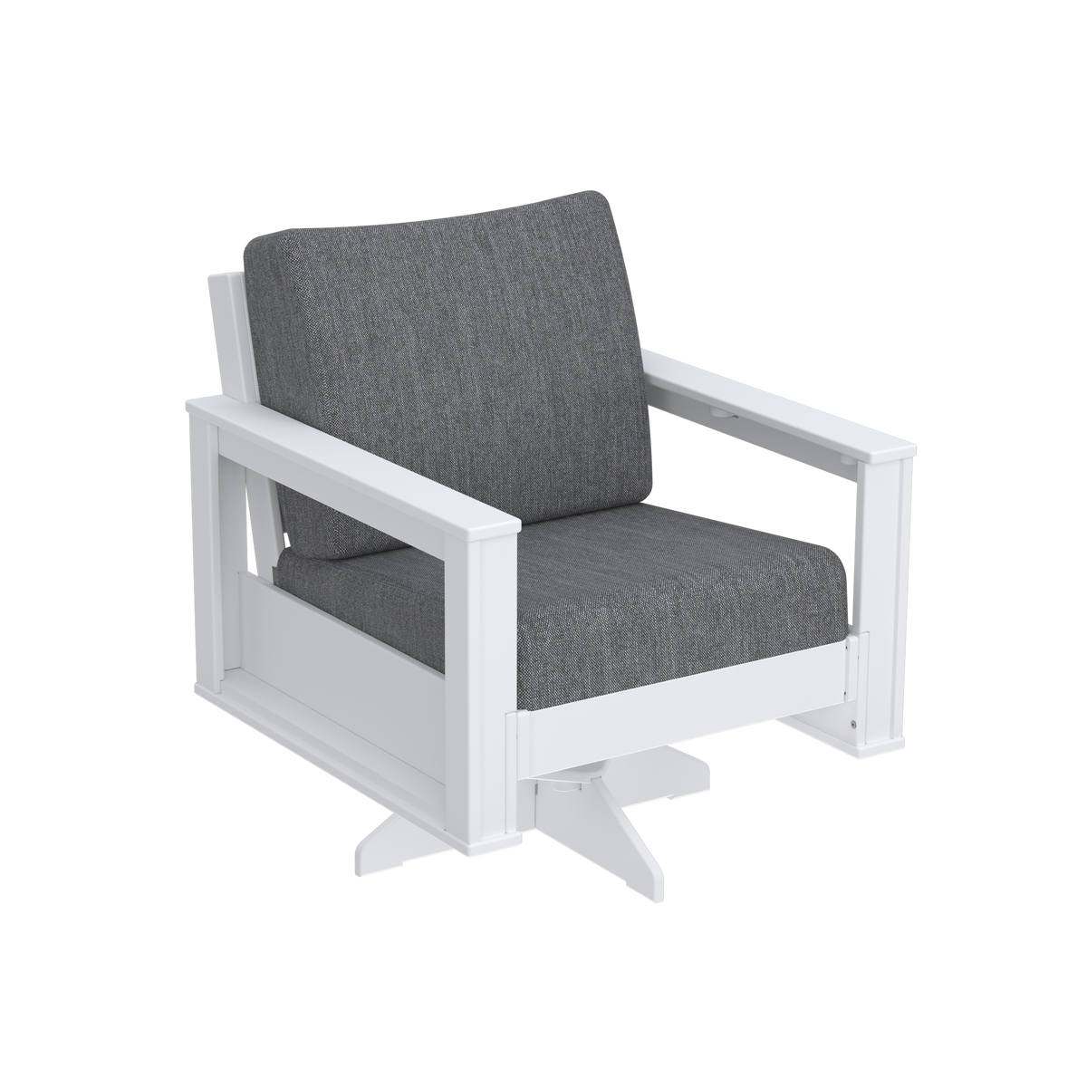 Modern Outdoor Swivel Arm Chair