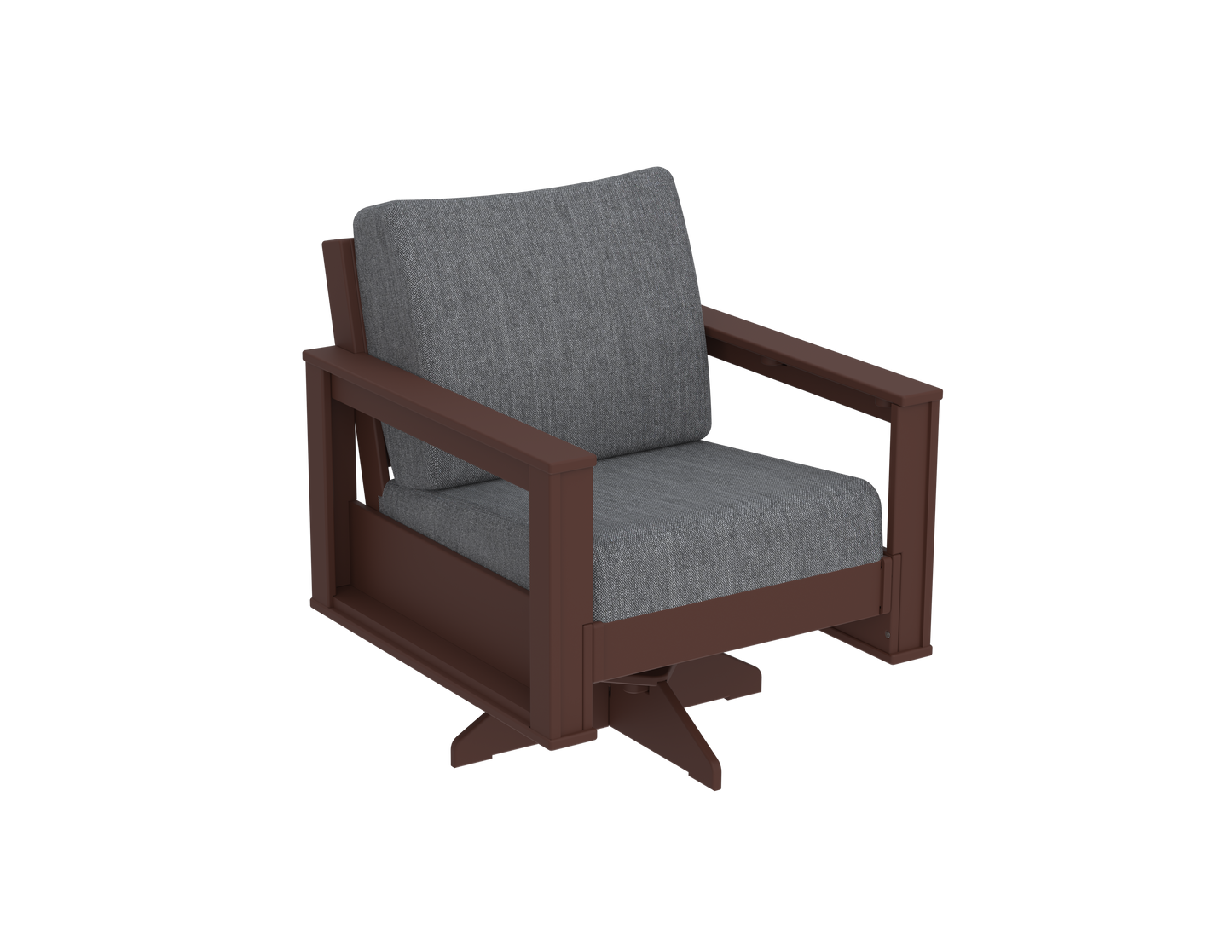 Modern Outdoor Swivel Arm Chair
