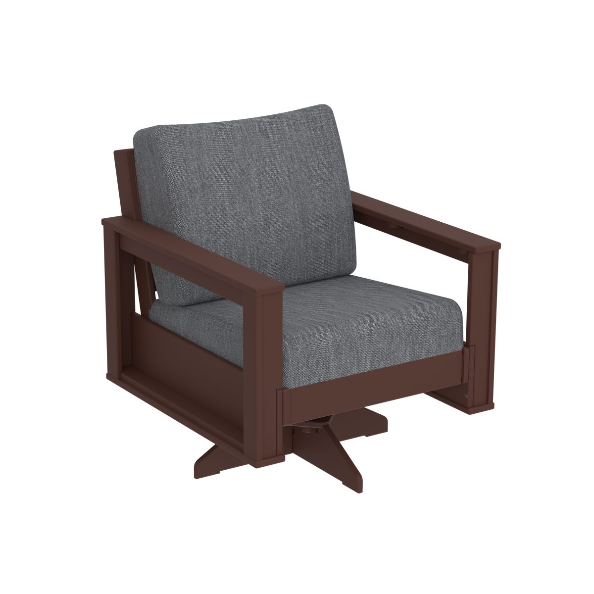 Modern Outdoor Swivel Arm Chair