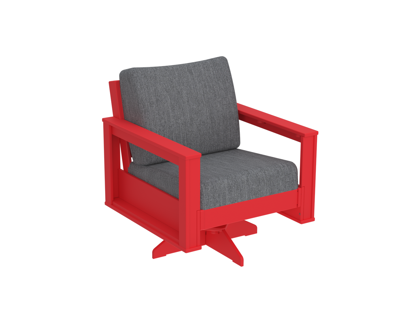 Modern Outdoor Swivel Arm Chair