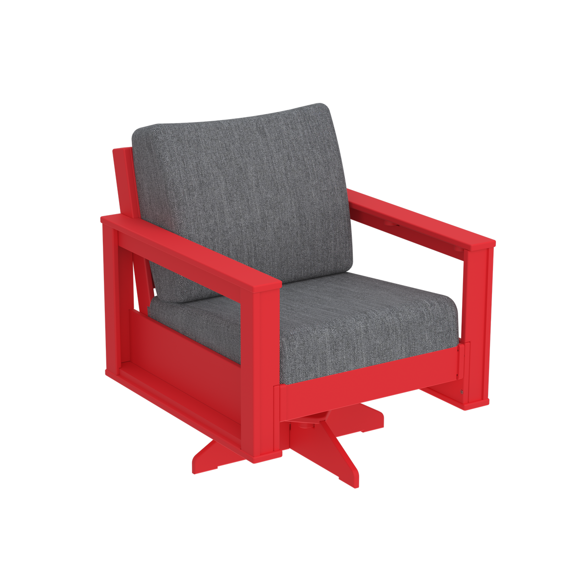 Modern Outdoor Swivel Arm Chair