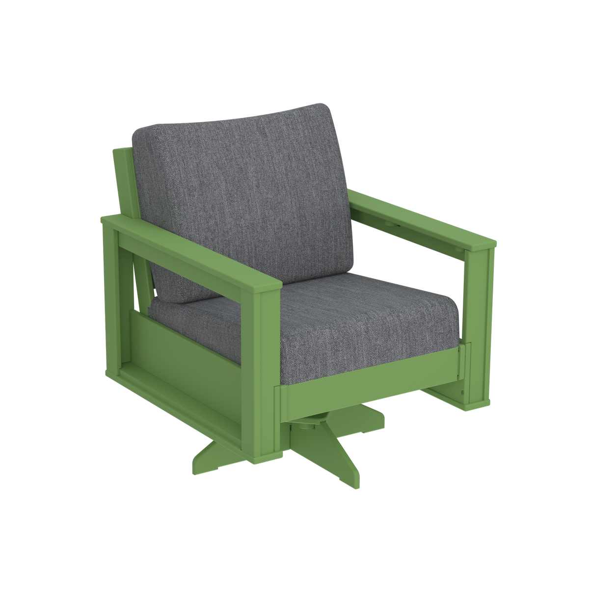 Modern Outdoor Swivel Arm Chair