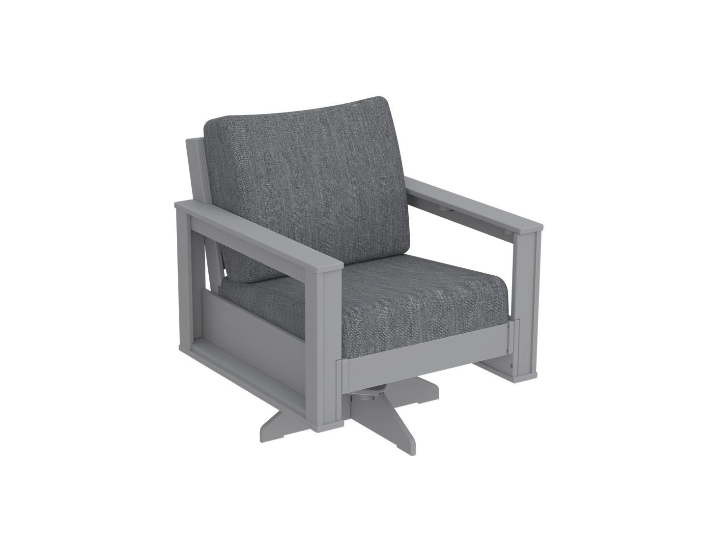 Modern Outdoor Swivel Arm Chair