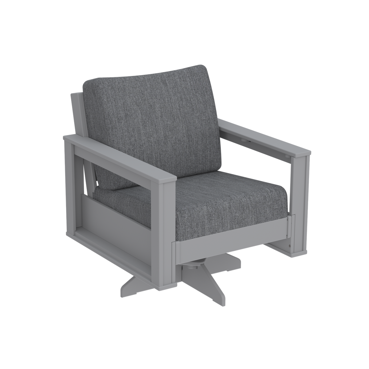 Modern Outdoor Swivel Arm Chair
