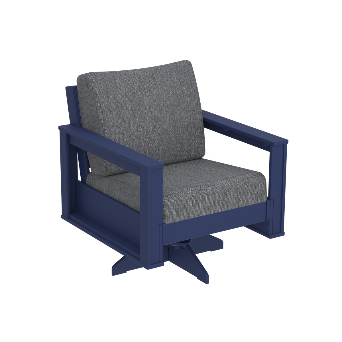 Modern Outdoor Swivel Arm Chair