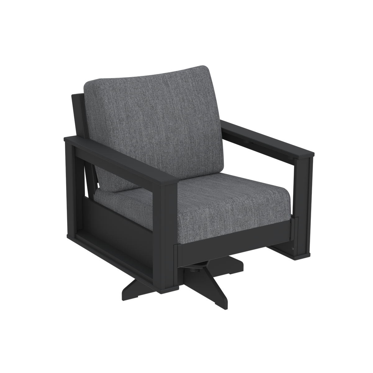 Modern Outdoor Swivel Arm Chair
