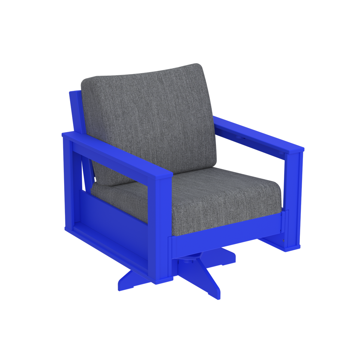 Modern Outdoor Swivel Arm Chair