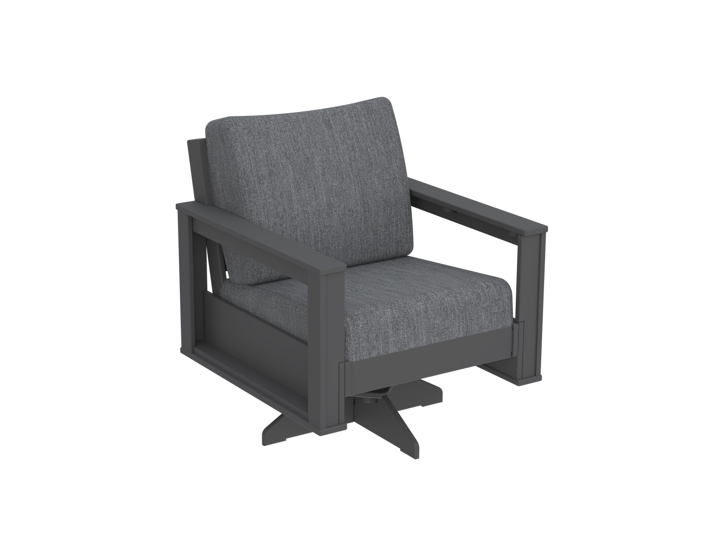 Modern Outdoor Swivel Arm Chair